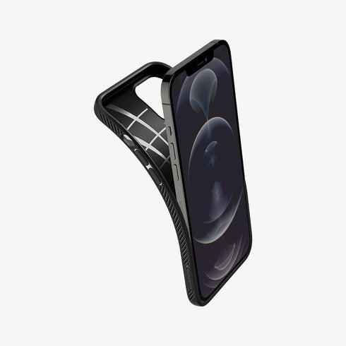 ACS01617 - iPhone 12 Pro Max Case Liquid Air in black showing the back